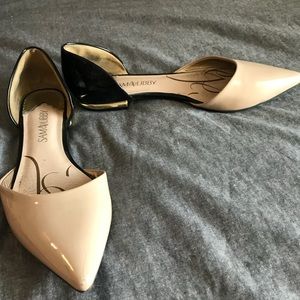 Black and Nude Flats